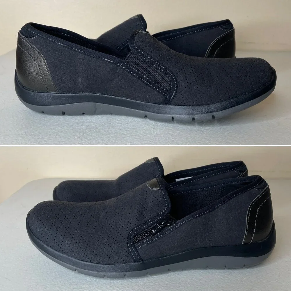 Aravon Wembly Side Zip Faux Suede Shoes Women’s Size 8.5 Narrow - Picture 4 of 16